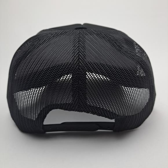 Smiley Face Glow in the Dark Pink Foam Trucker Mesh Snapback Cap Hat Black Rave - Picture 5 of 5